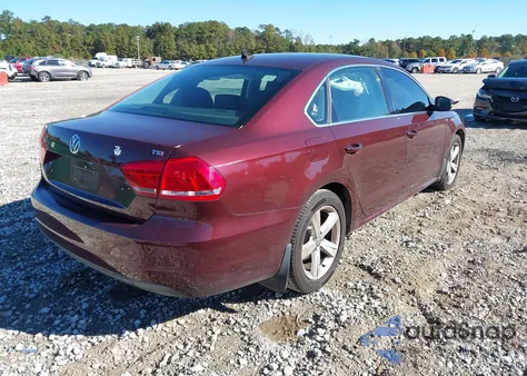 2014 Volkswagen Passat 1.8T Wolfsburg Edition from USA, damaged, VIN 1VWAS7A35EC029660